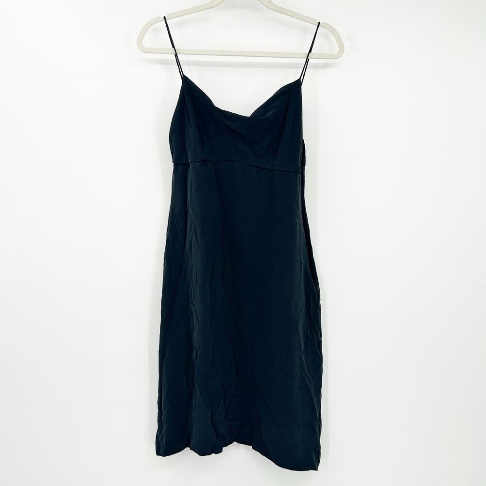 Brooks Brothers Womens Silk Blend Y2K Minimalist Slip Dress 6